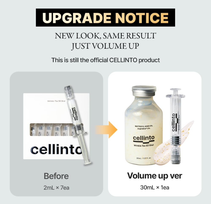 Cellinto Wrinkle-Tox 5D shot